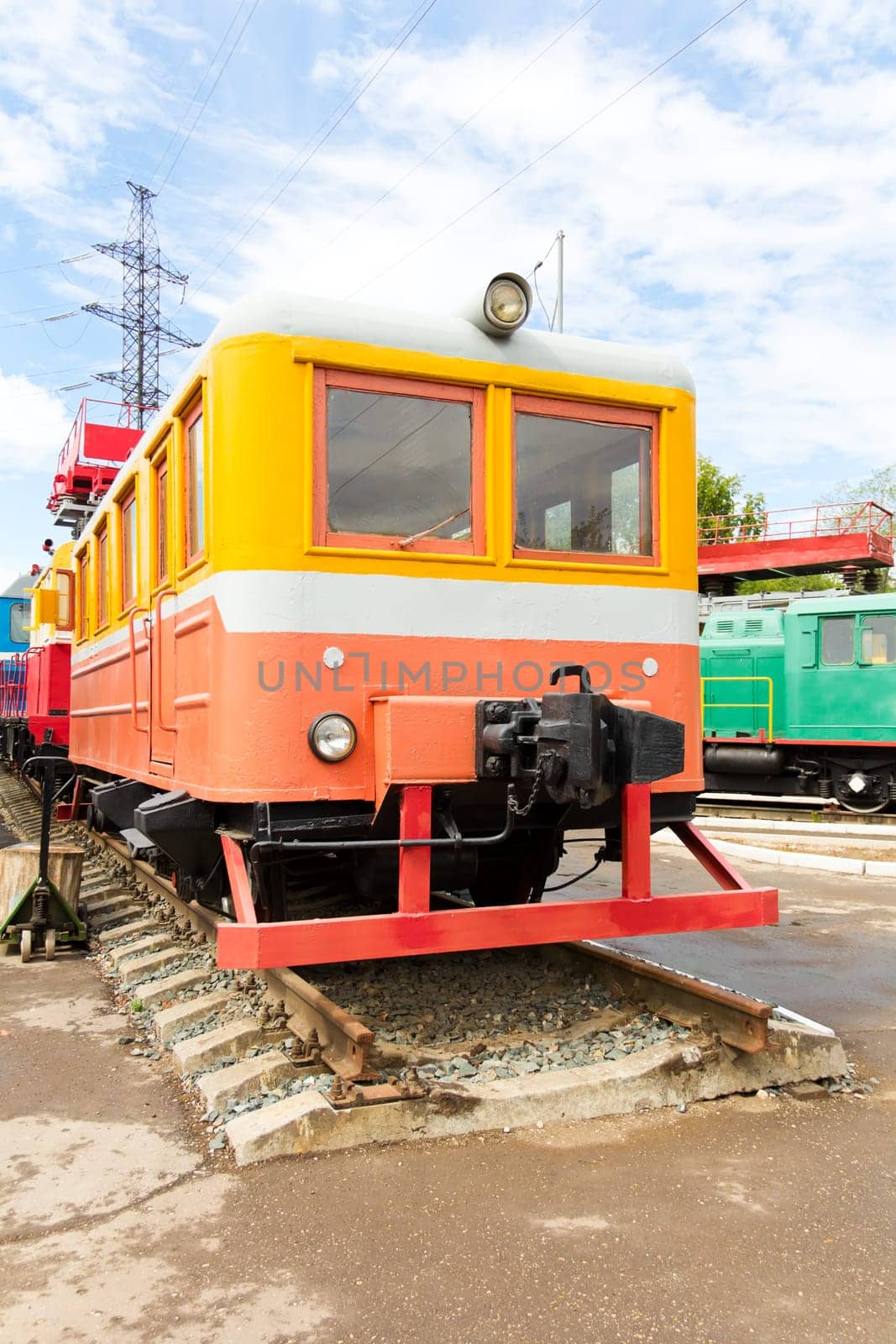 Photo of Russian rail road locomotive