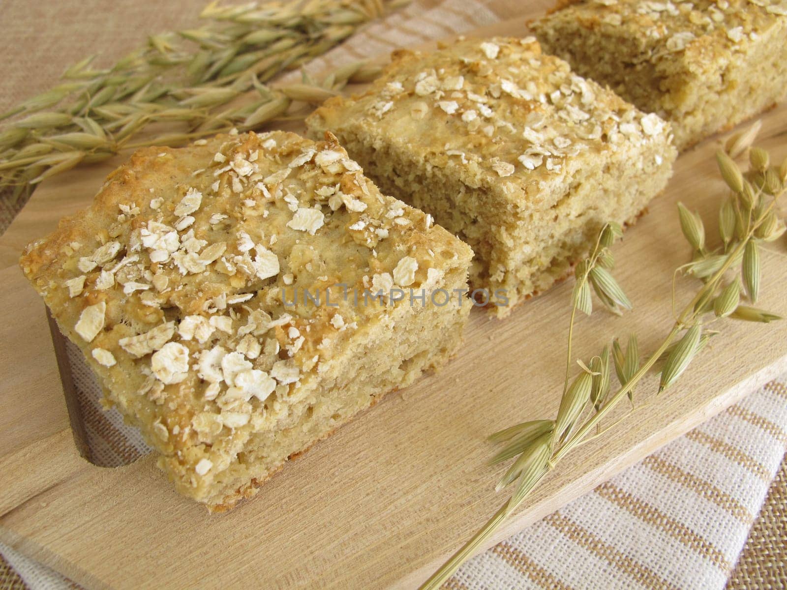 Homemade oat cake