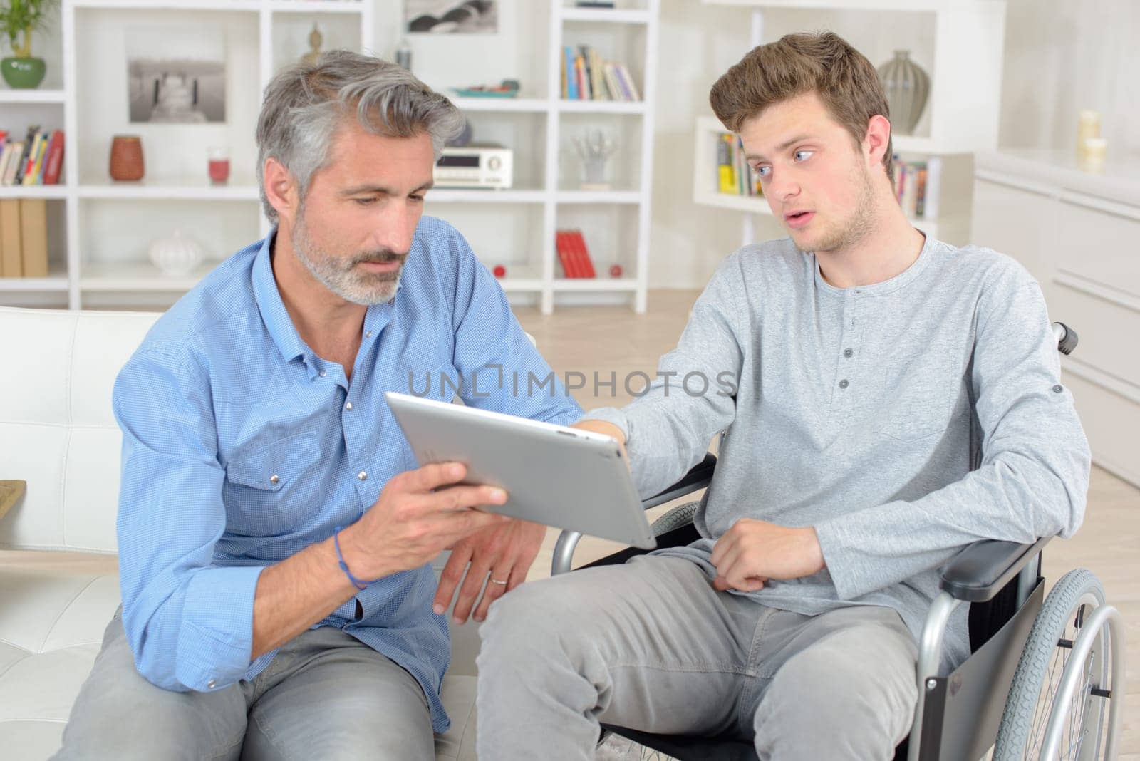 young man on a wheelchair