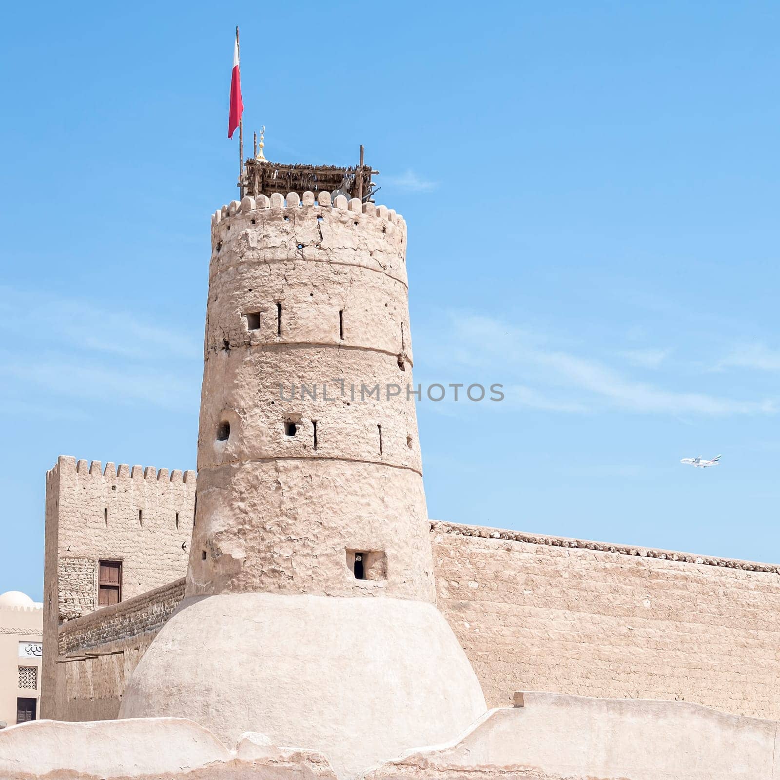 Al Fahidi Fort (1787), home to the Dubai Museum and city's oldest building. Dubai, UAE.