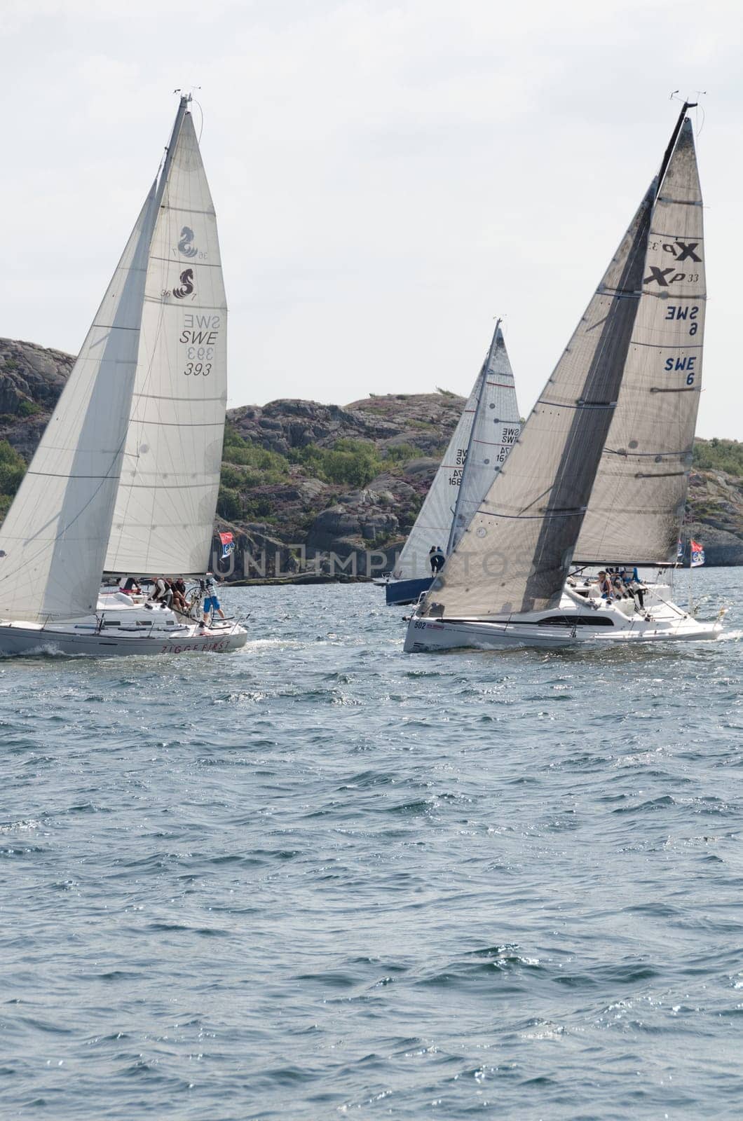 one sail competition on swedish westcoast little action on the sea.2015-08-15