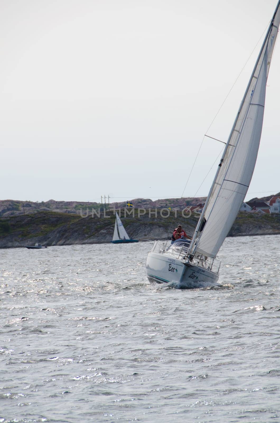 one sail competition on swedish westcoast little action on the sea.2015-08-15