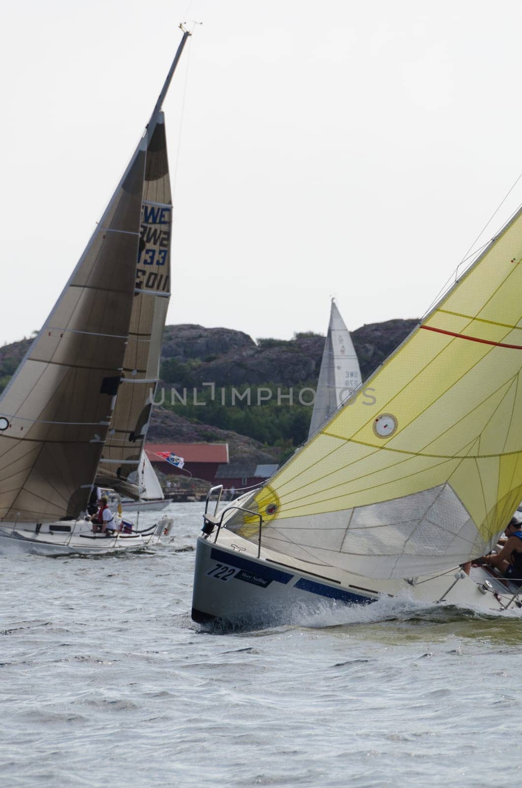 one sail competition on swedish westcoast little action on the sea.2015-08-15