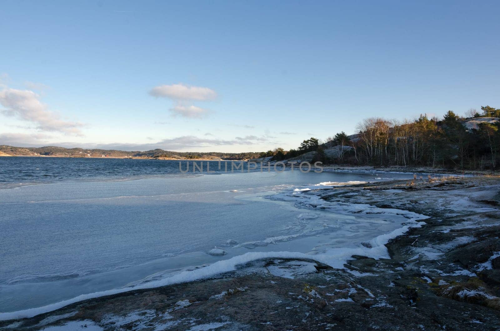 winter in sweden on the westcoast. Stigfjorden betwhen Tjorn and Orust