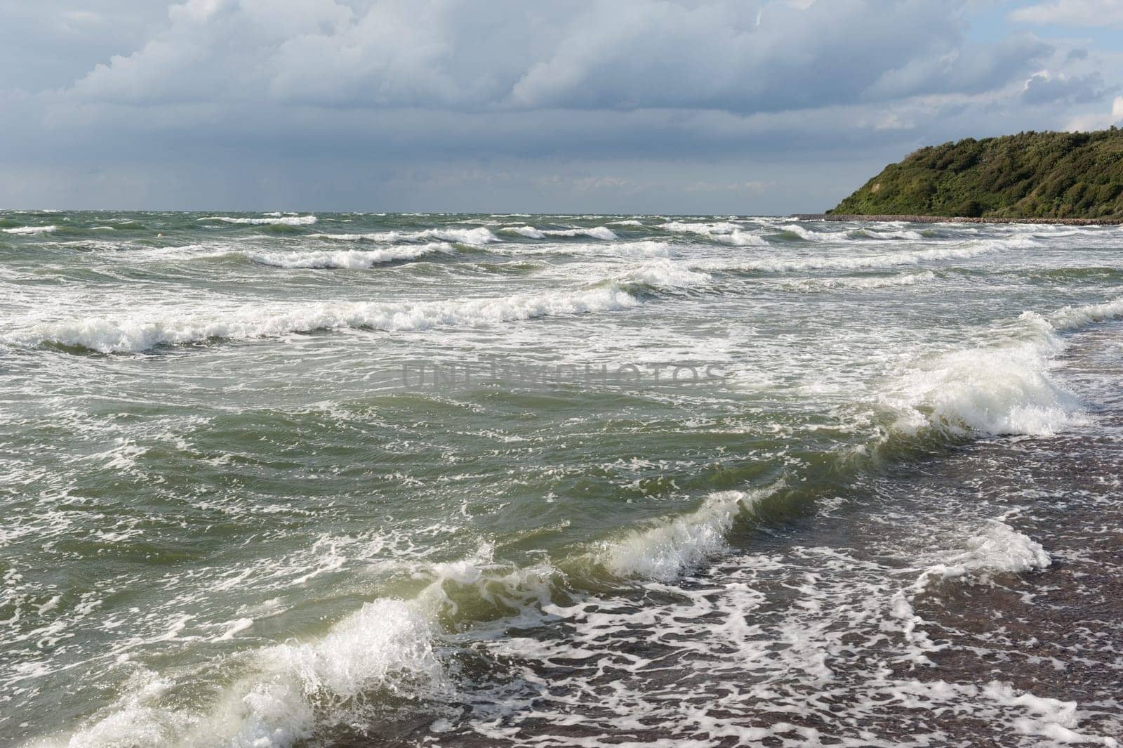 Waves in front of Hiddensee