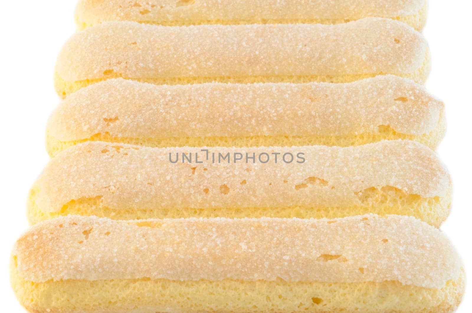 beautiful background of italian ladyfingers cookies