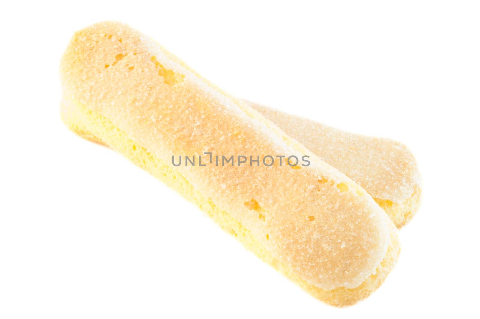 beautiful background of italian ladyfingers cookies