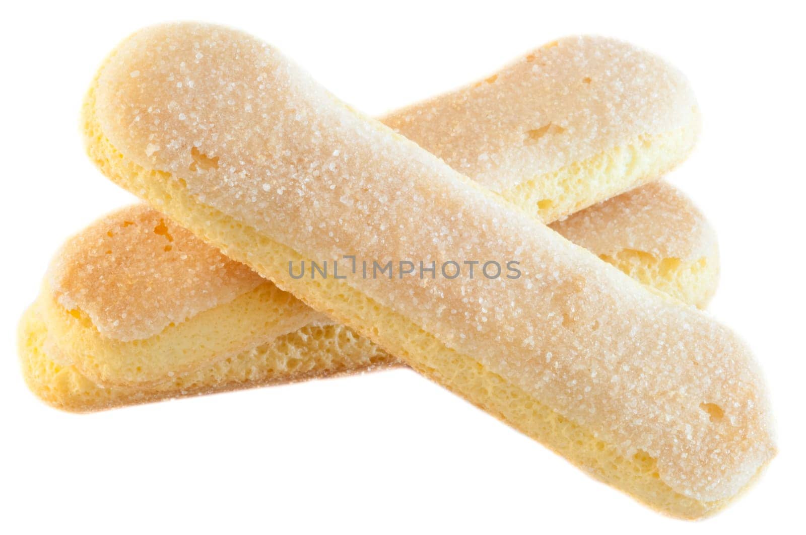 beautiful background of italian ladyfingers cookies