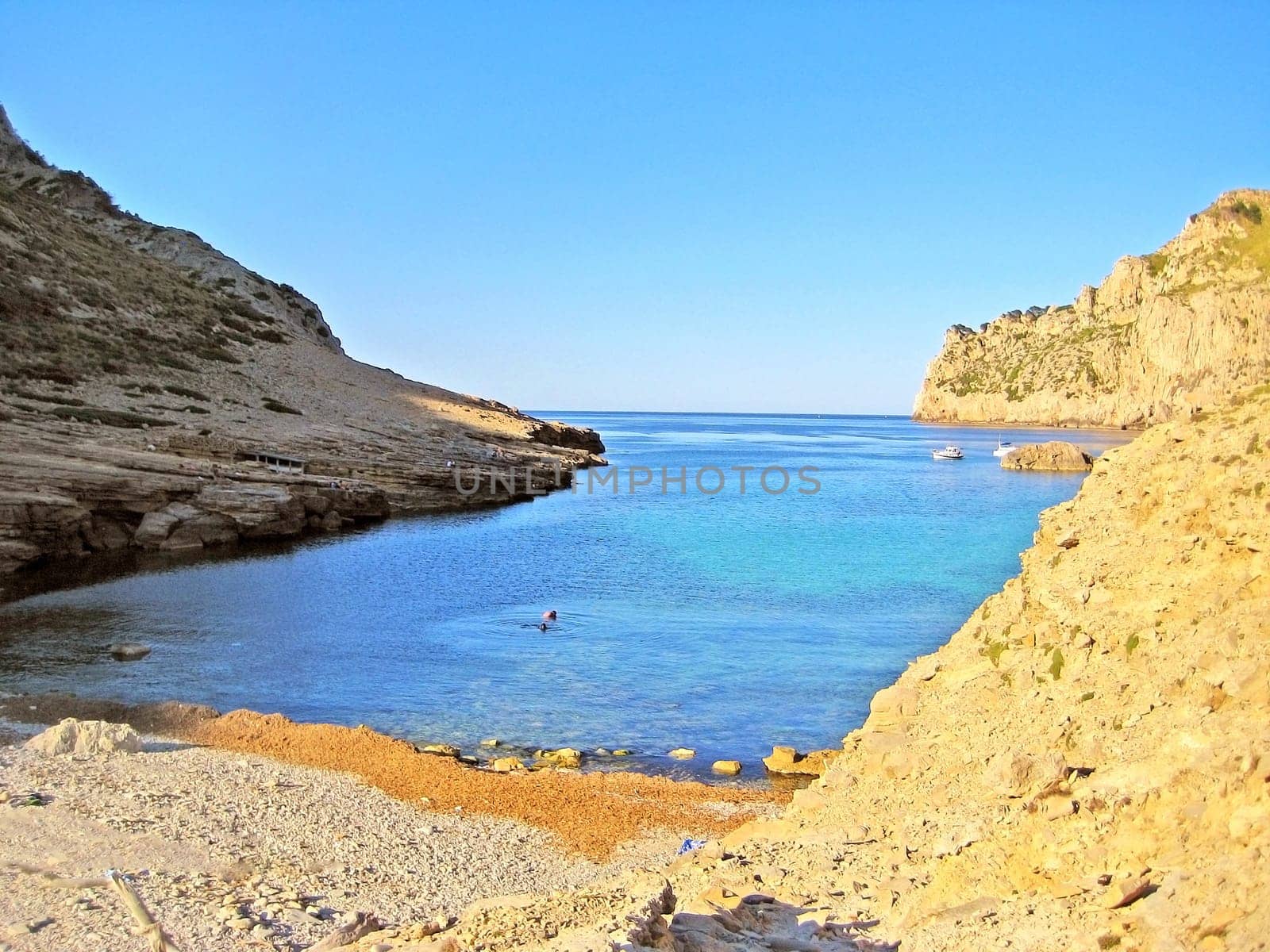 Bay Cala Figuera, Majorca, Spain - rocky beach