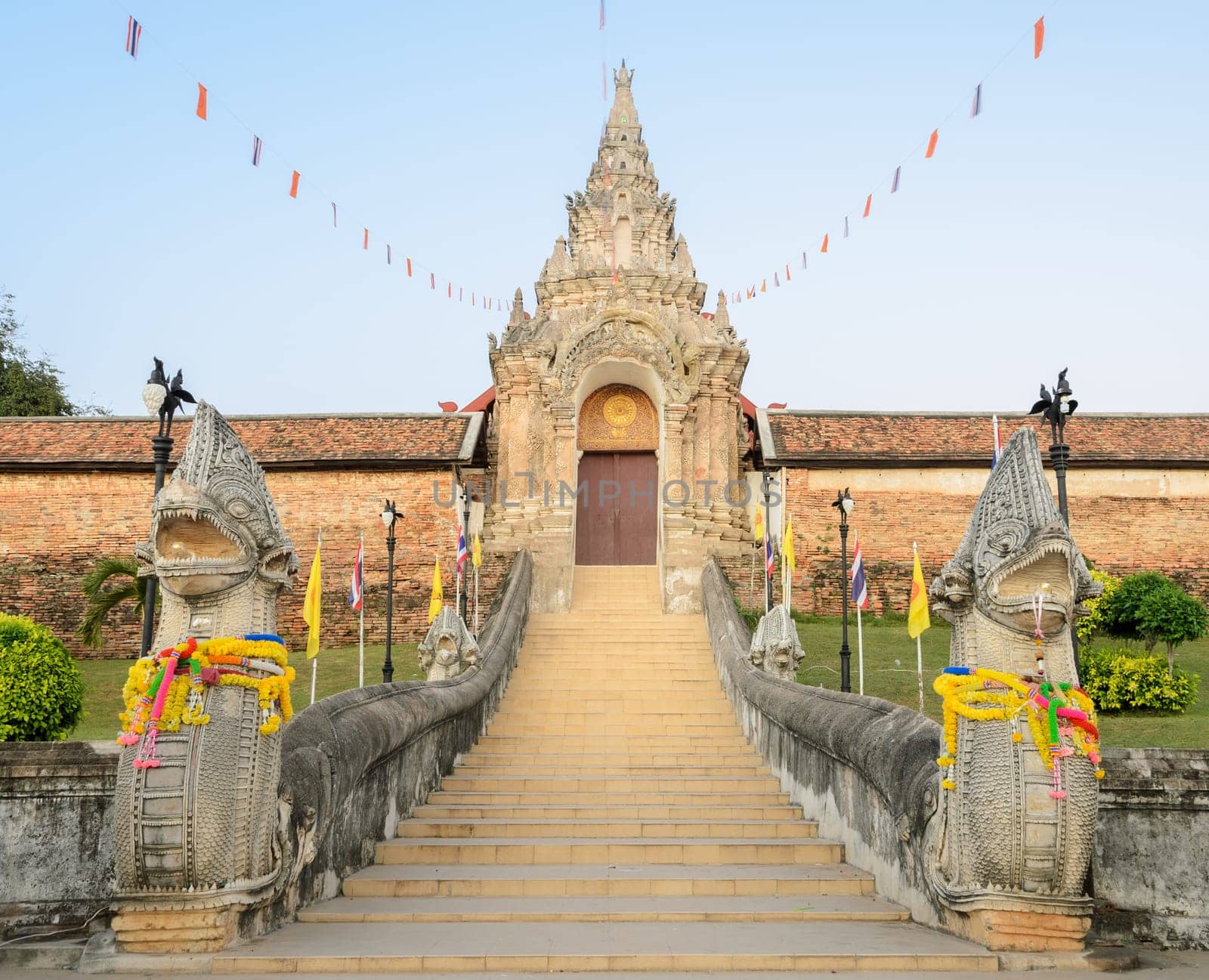 Ancient Buddhist temple of Wat Phra That Lampang Luang in Lampang,Thailand