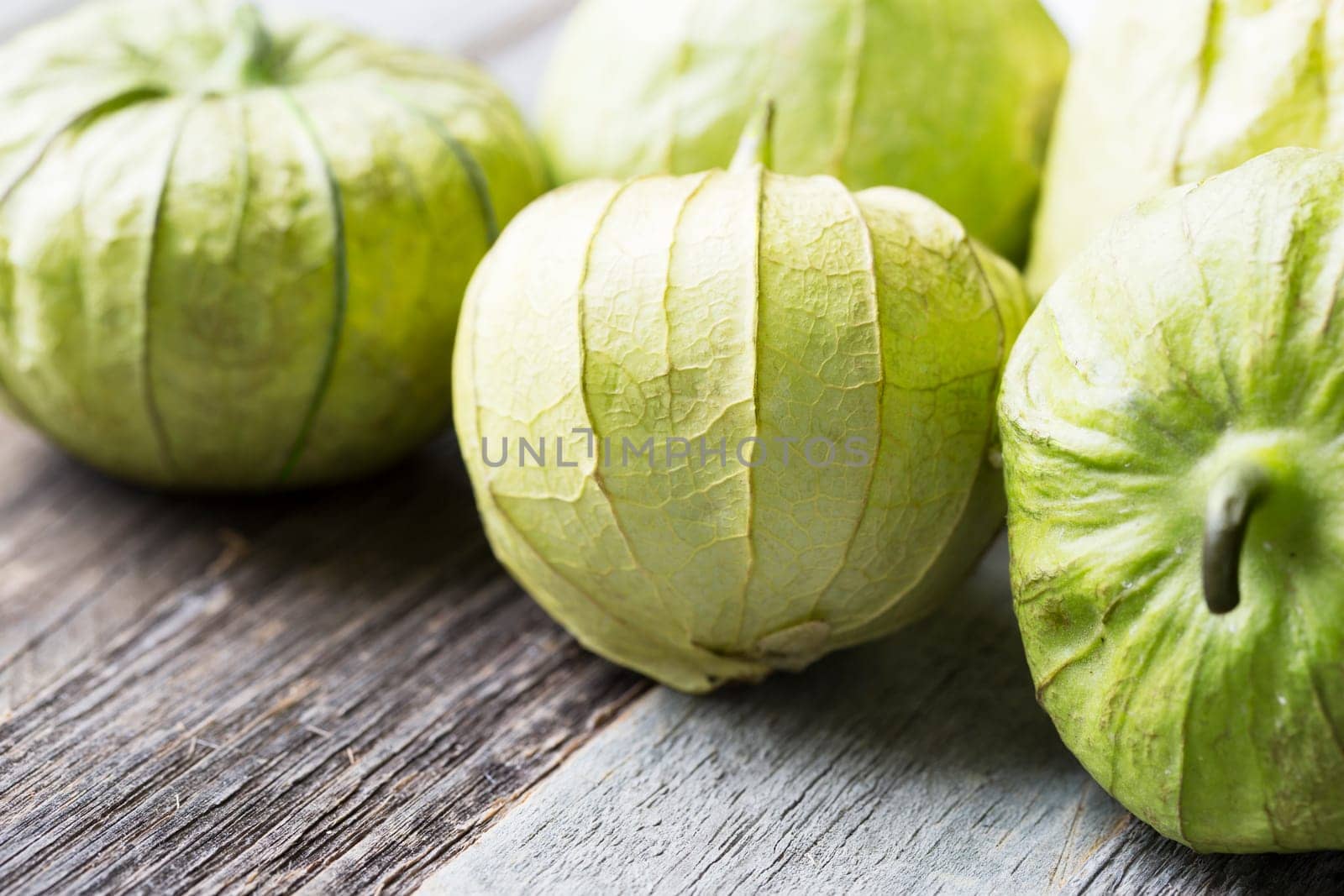 Close up of tomatillos horizontal orientation