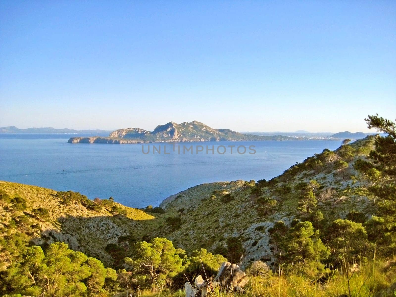 Bay of Pollenca, Majorca - view from near of Cap de Formentor