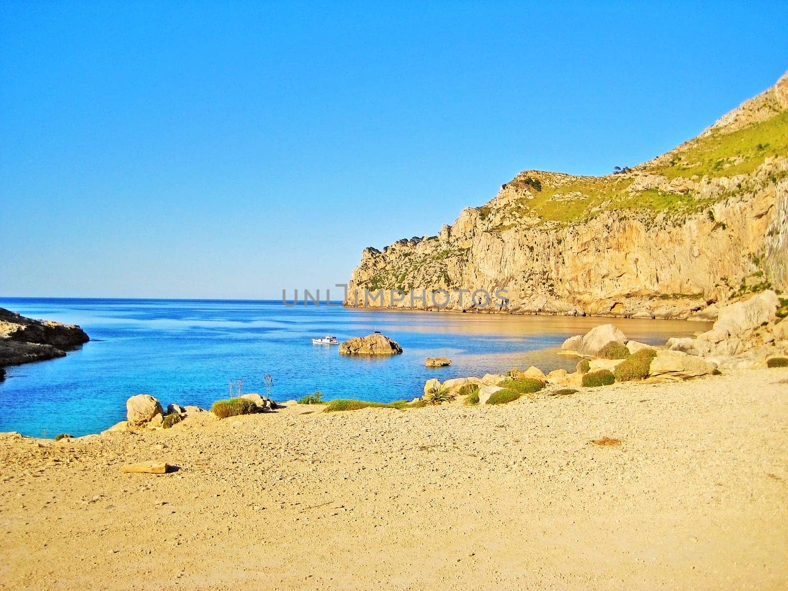 Bay Cala Figuera, Majorca, Spain - rocky beach