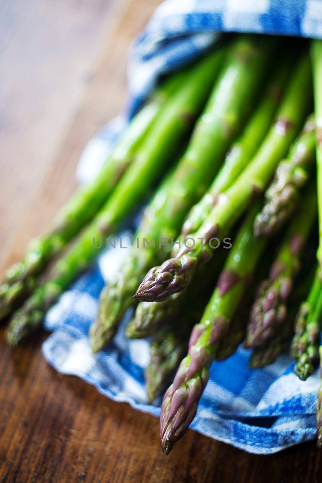 Fresh green asparagus