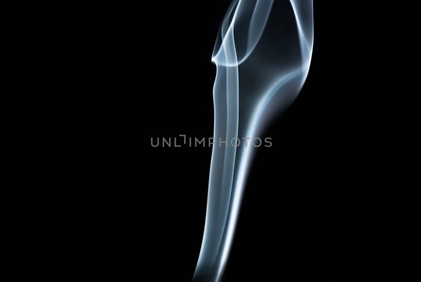 Photo of abstract smoke on black background. Studio shot.