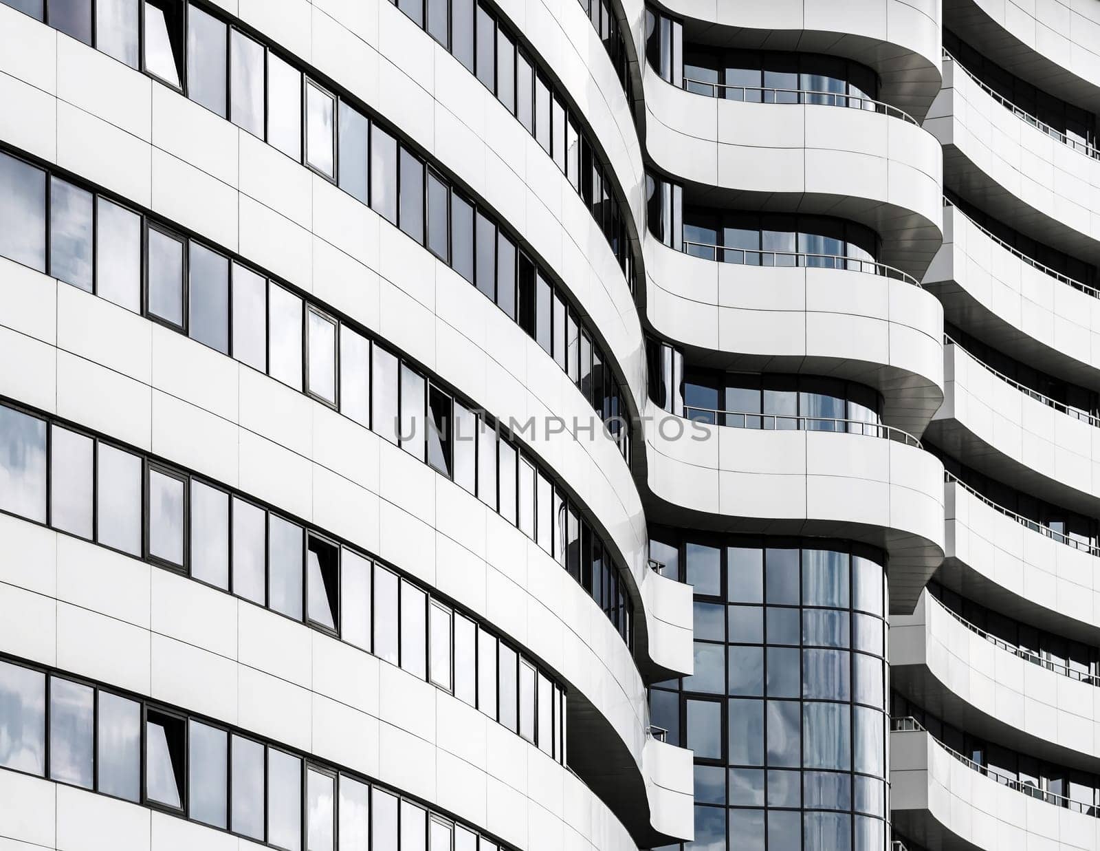 MINSK, BELARUS - MAY 03, 2016: Renaissance Minsk Hotel - this is the first hotel of the well-known international hotel chain Marriott in Belarus. Modern industrial building.