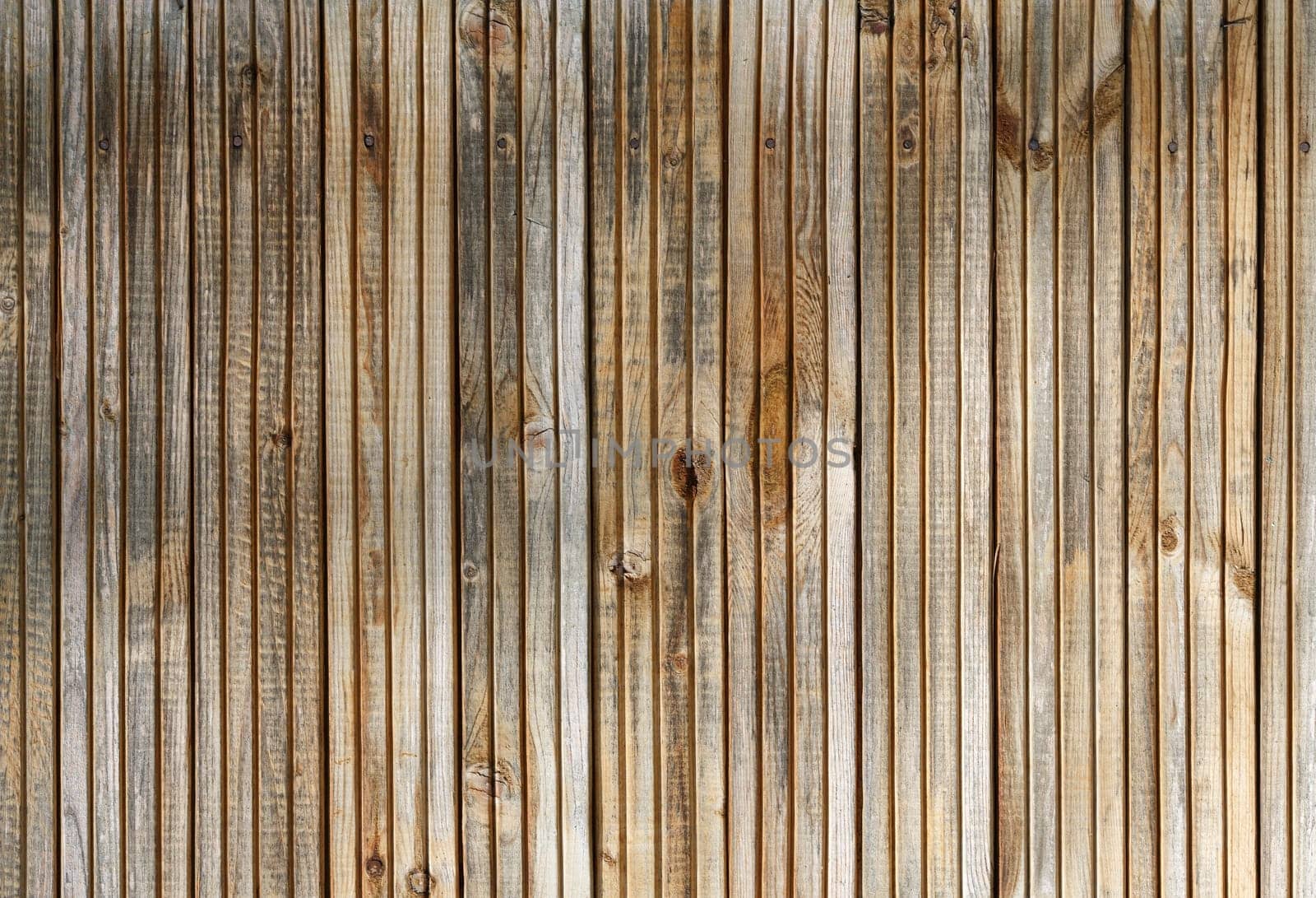 Old wood plank texture. Weathered wooden background with knots.