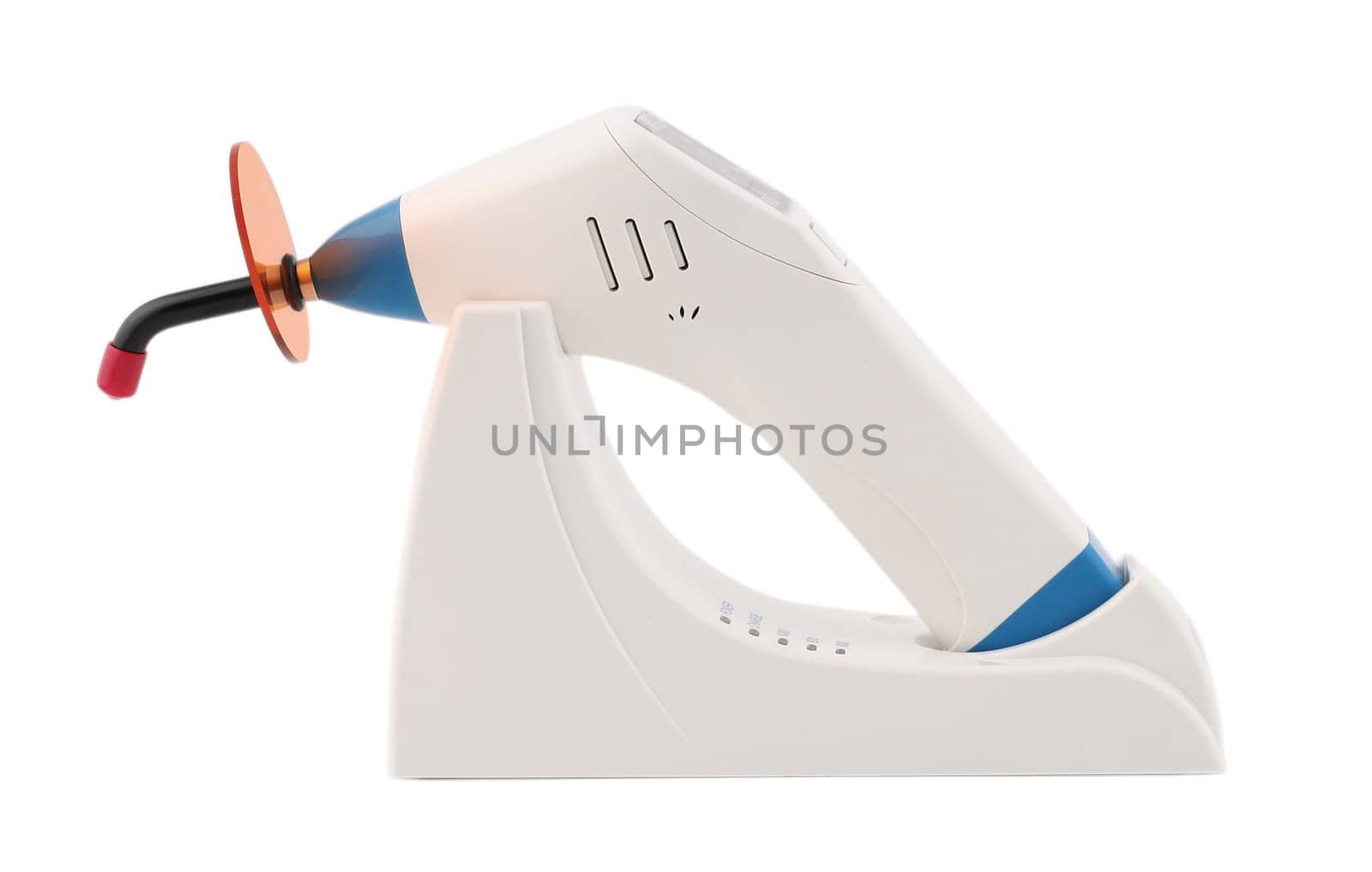 Ultraviolet dentist lamp isolated on white background