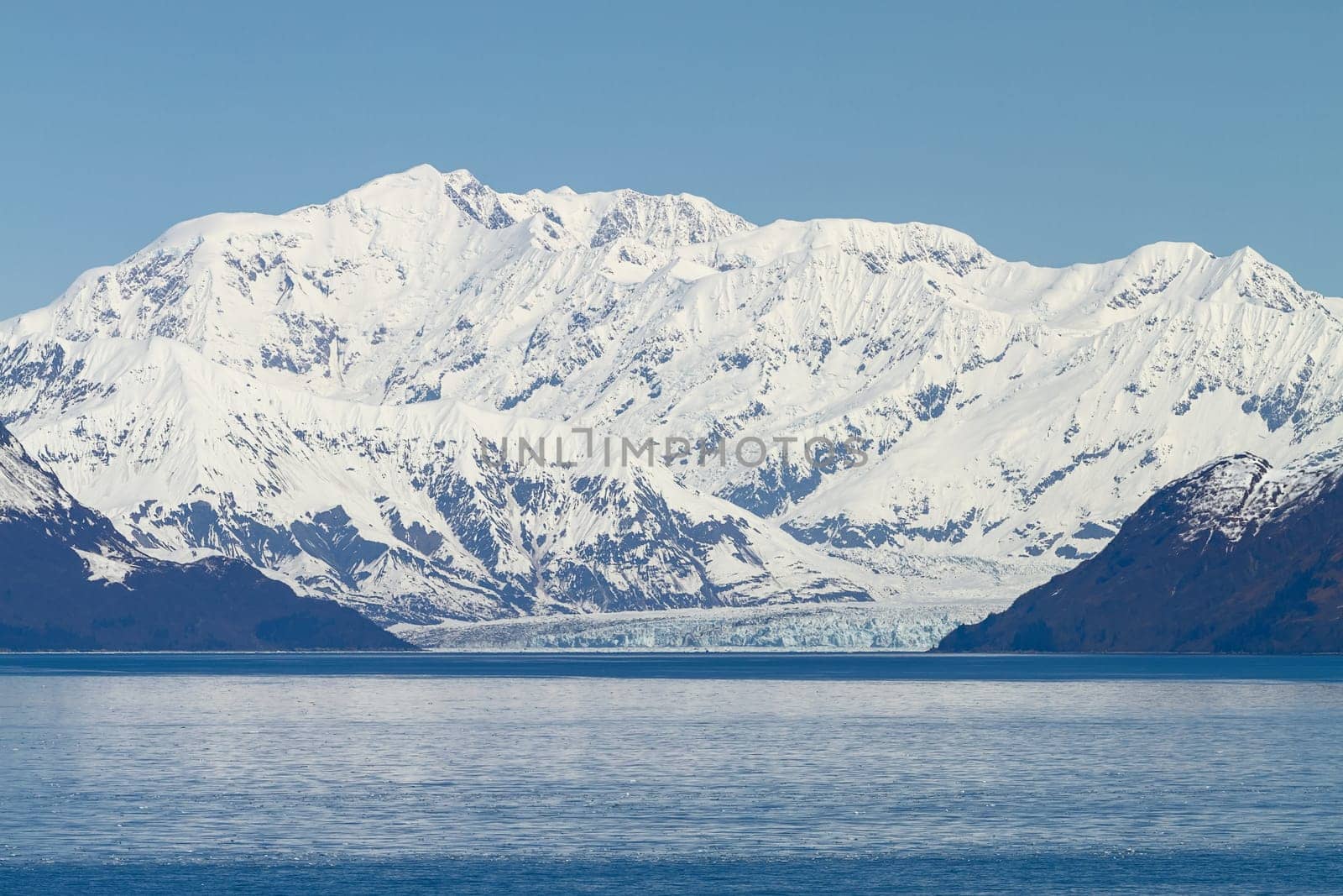 Hubbard Glacier in Yakutat Bay Alaska.