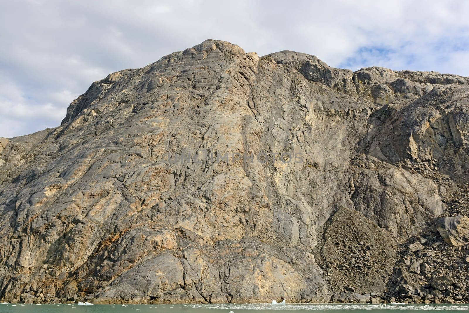 Bare Rock after a Glacier Recedes near the Columbia Glacier in Alaska