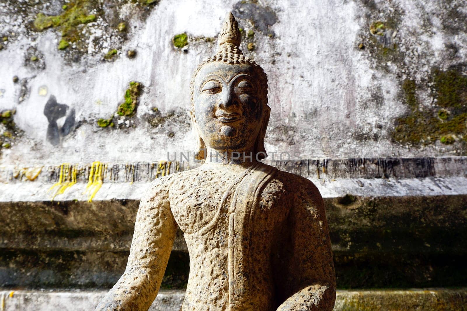Buddha statue vintage horizontal, Thailand