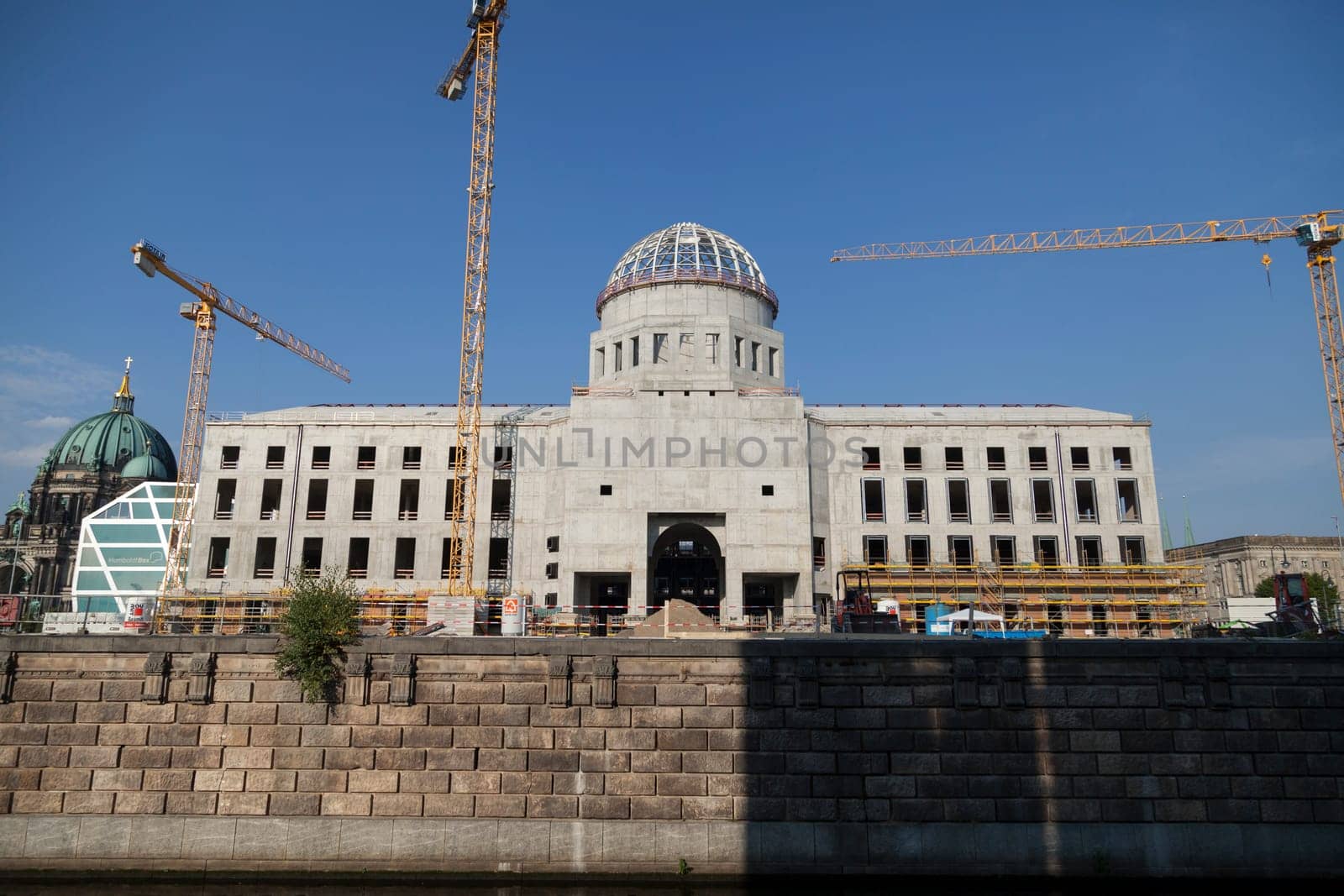 Reconstruction of city castle in Berlin 2015