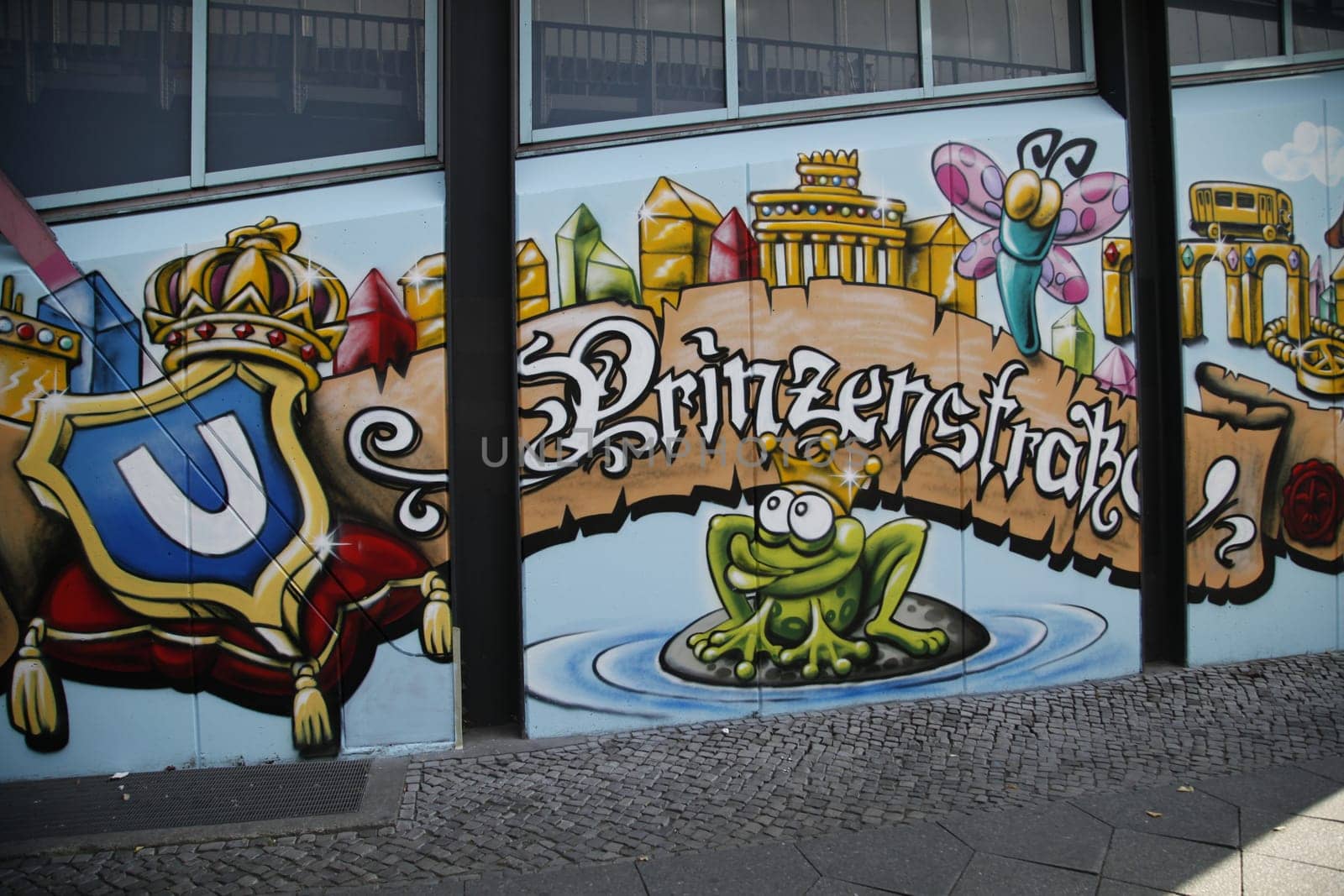 Graffiti on wall of U-Bahn Station in Berlin Kreuzberg