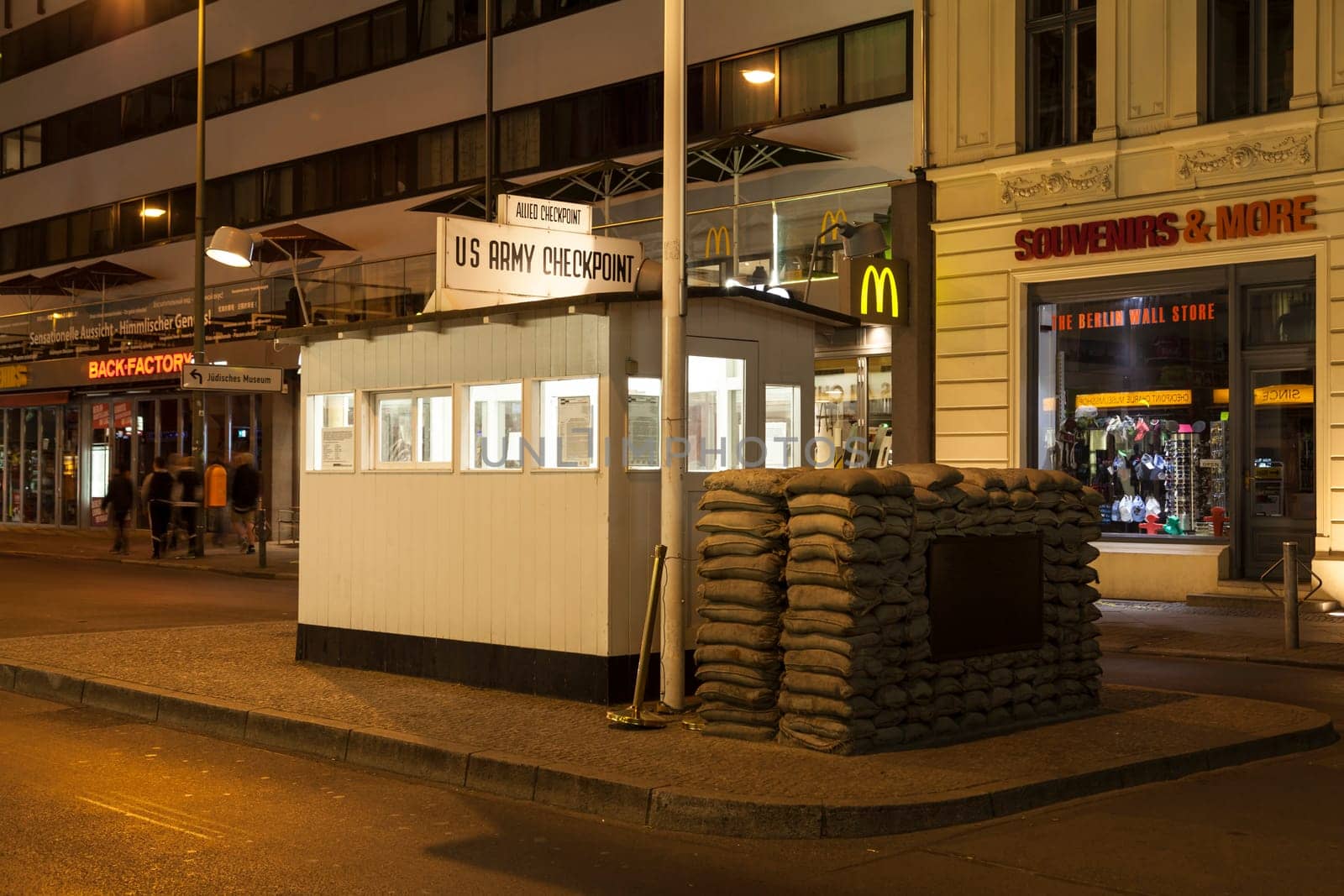 Checkpoint Charlie on Friedrichstraße in Berlin