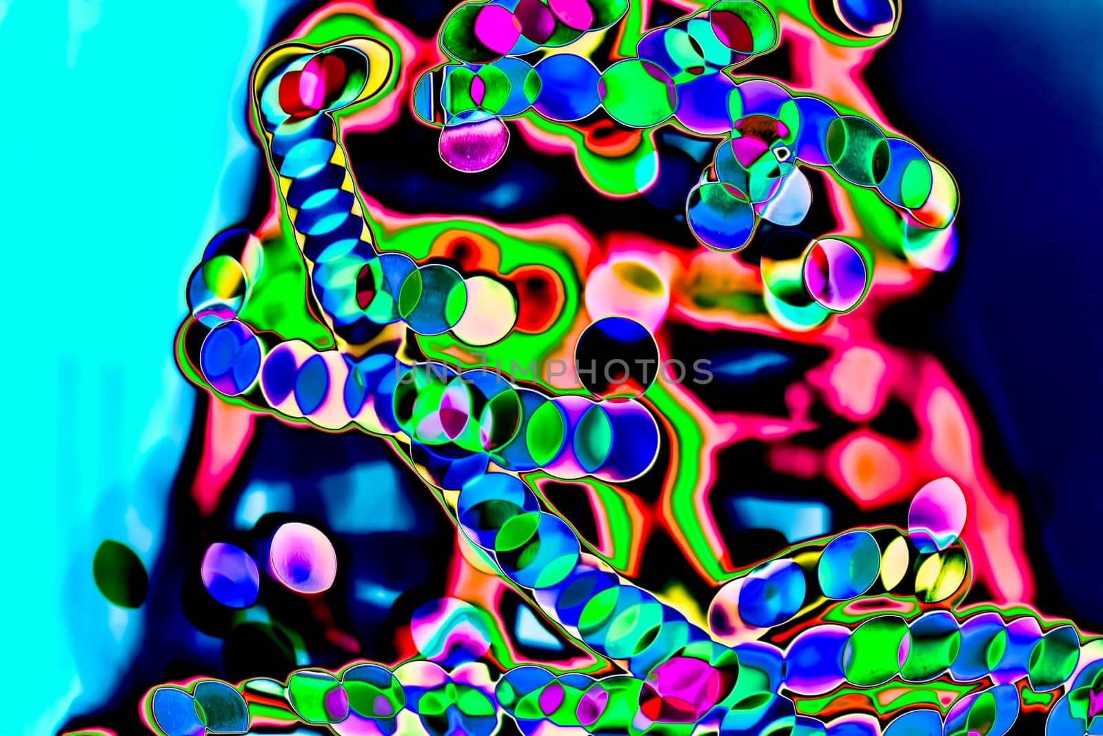 Abstract psychadelic flourescent multi-colored background