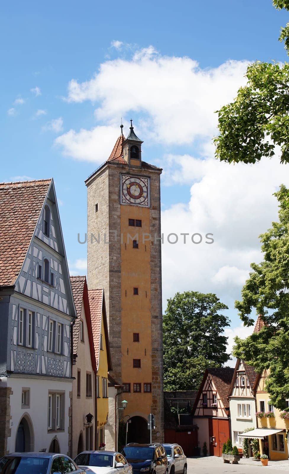 Castle gate in Rothenburg