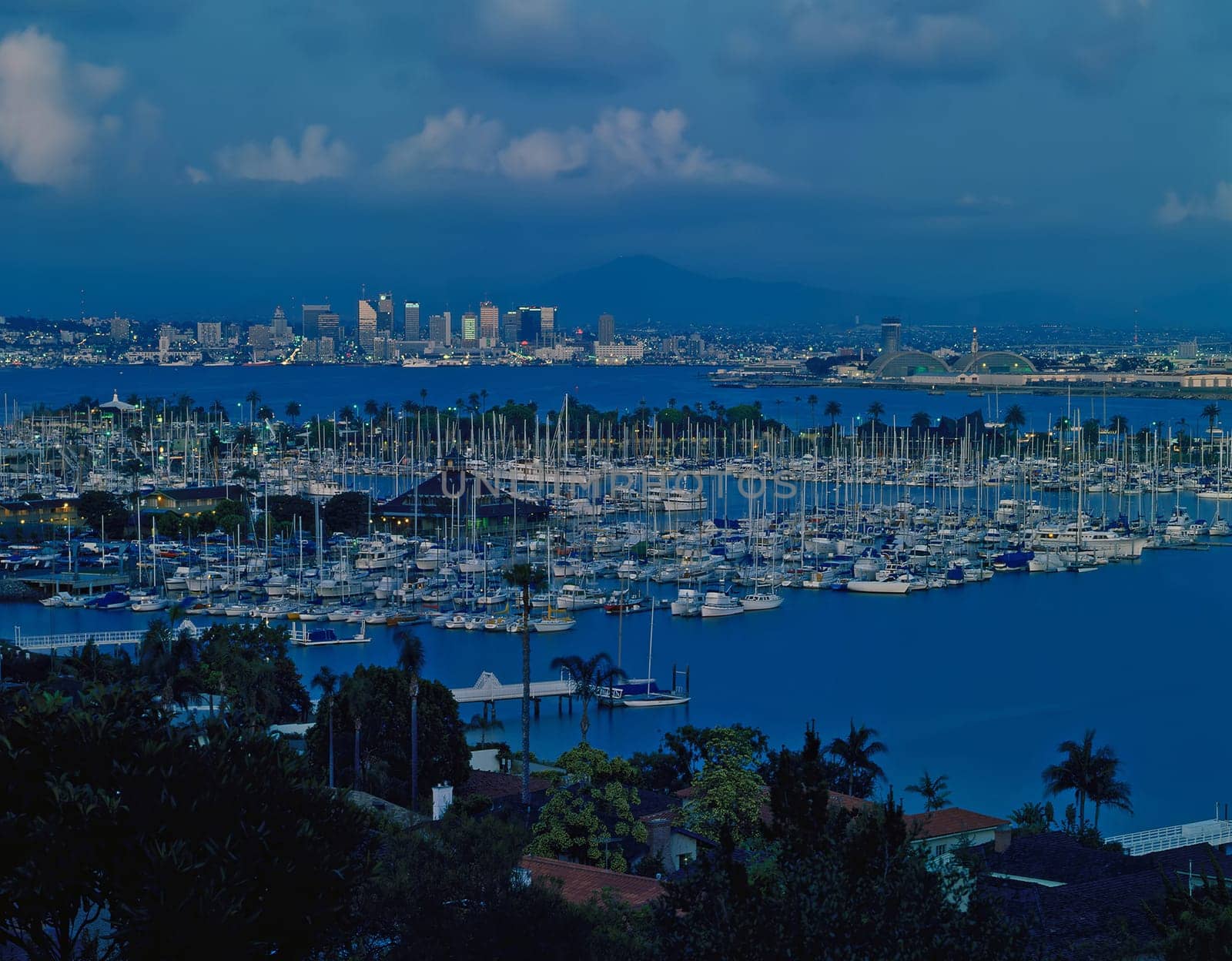Dusk in San Diego, California