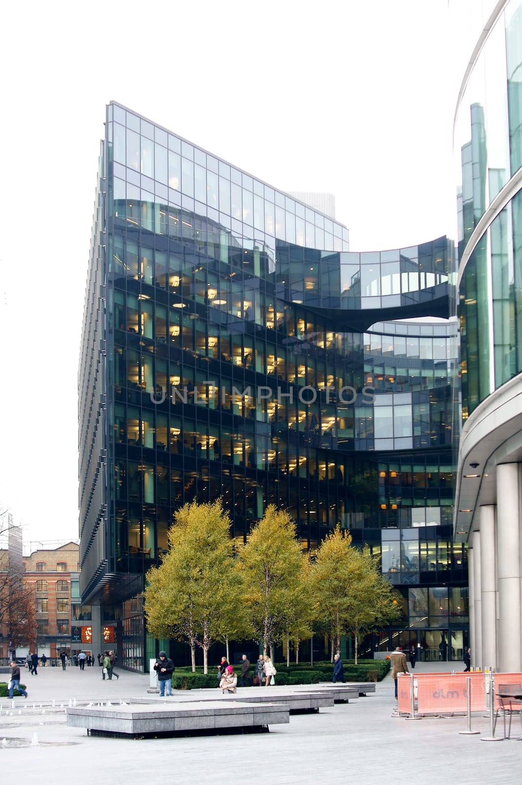 London,United Kingdom – November 28,2014: A modern Office building by Ernst & Young on the banks of the River Thames in the Southwark borough on 28 November 2014 in London.