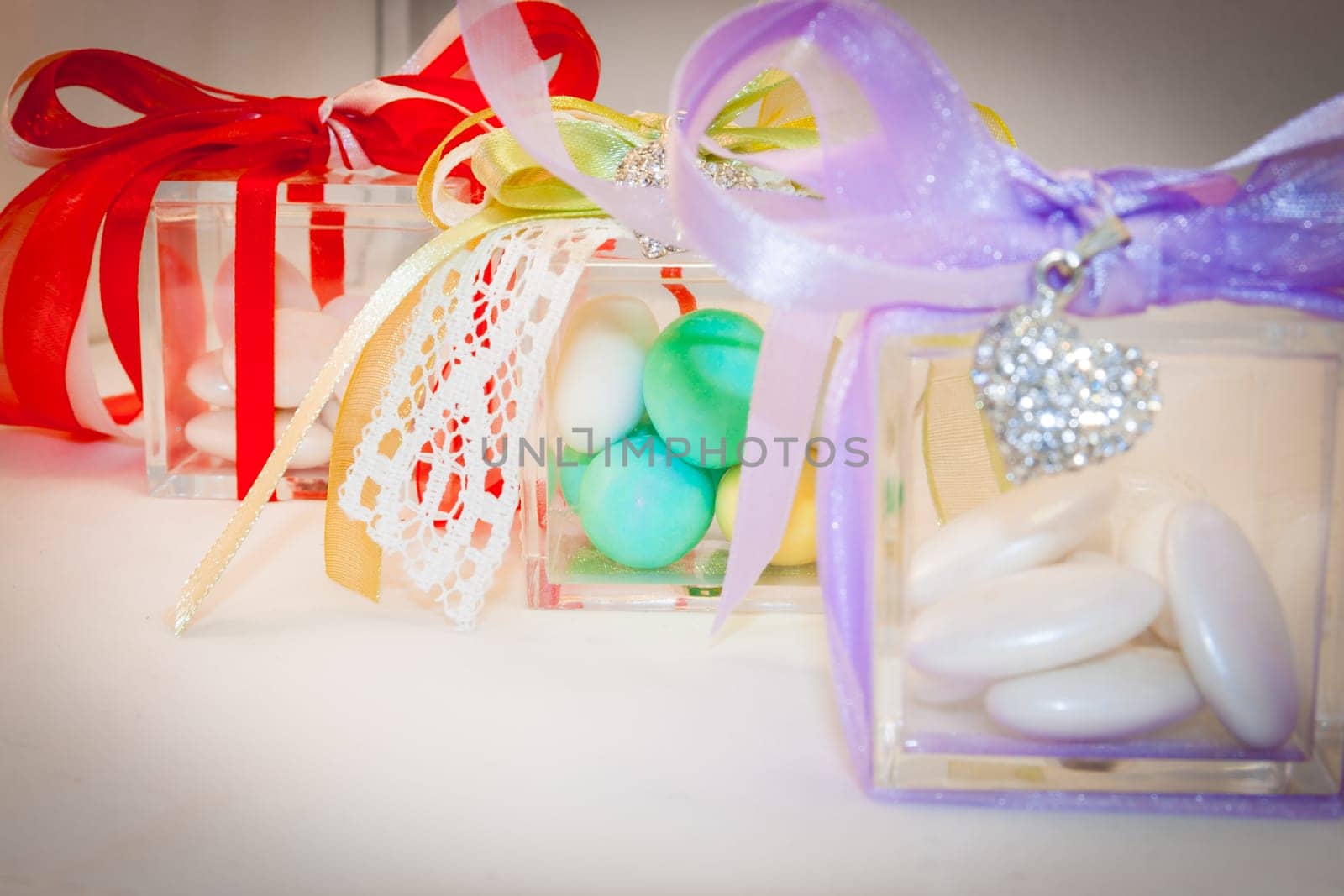 Box for wedding confetti. Little object for wedding.