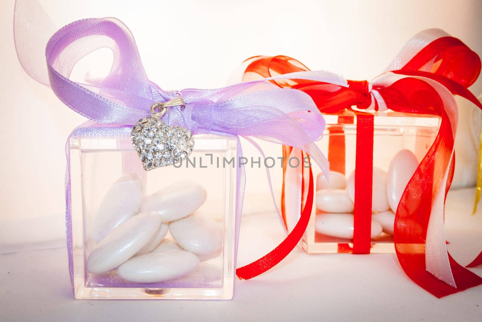 Box for wedding confetti. Little object for wedding.
