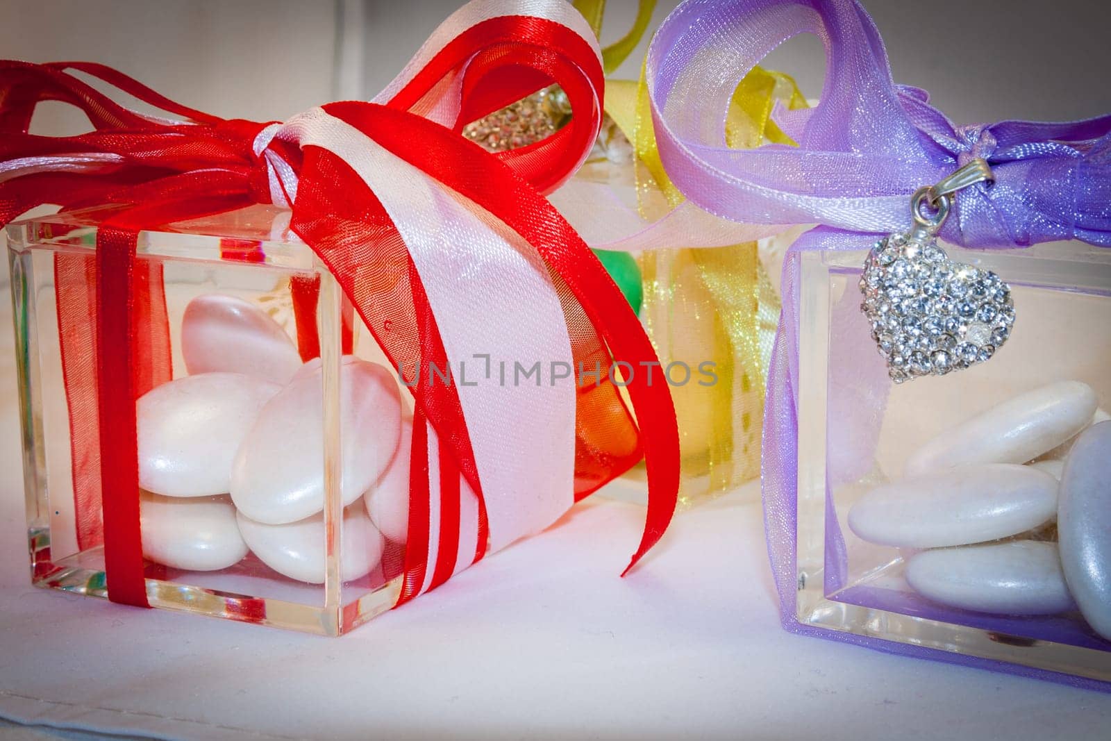 Box for wedding confetti. Little object for wedding.