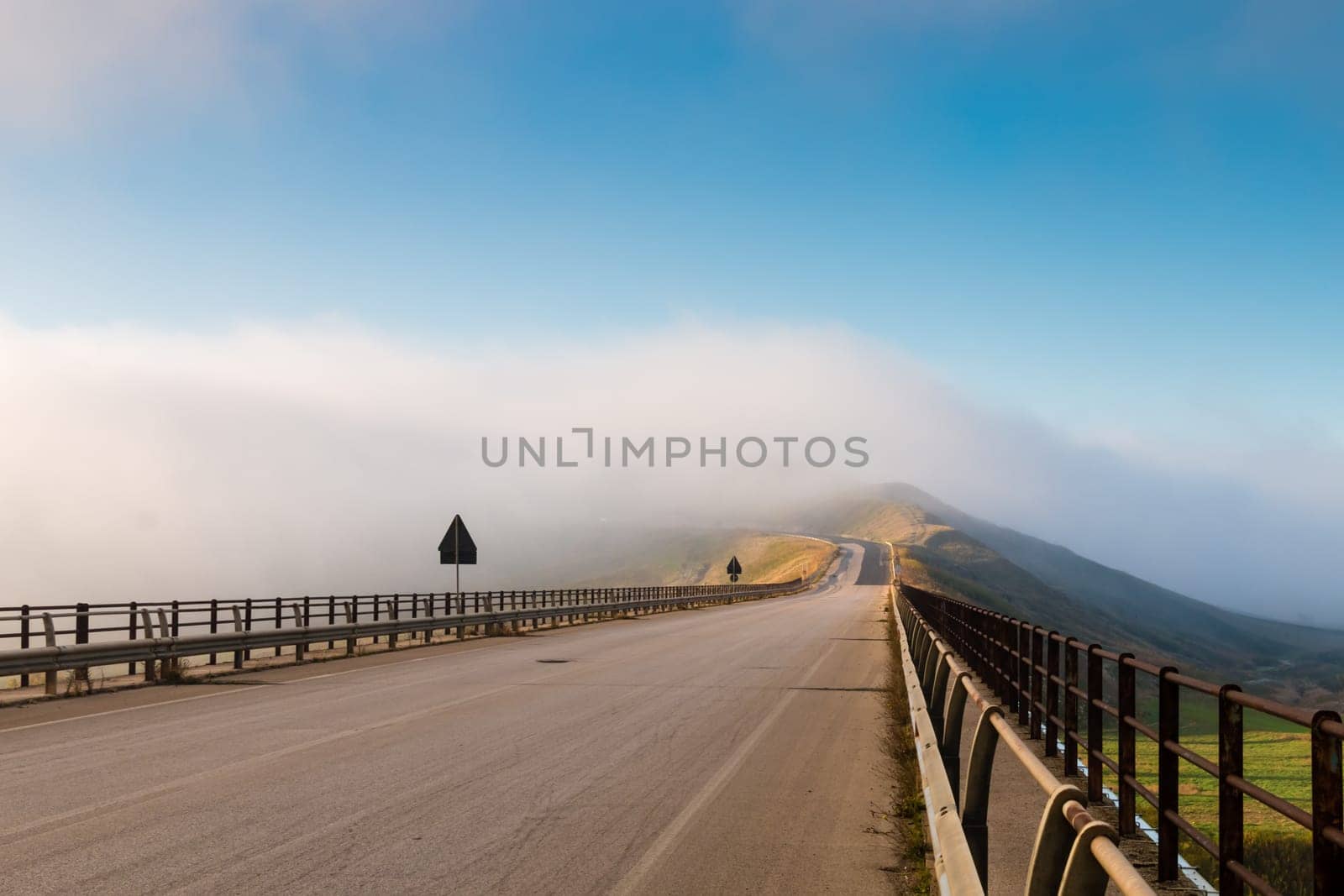 Sicilian Landscape in early morning in Piazza Armerina