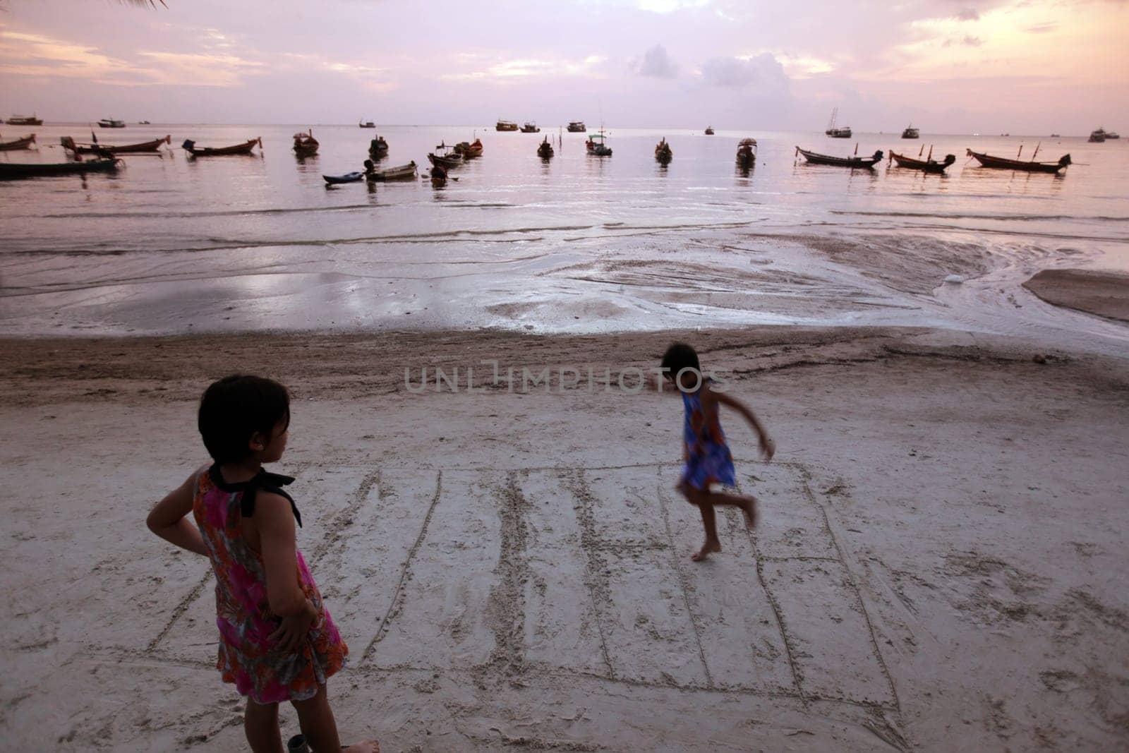 the Beach at Hat Sai Ri on thel Ko Tao Island in the Gulf of Thailand in the southeast of Thailand in Southeastasia.
