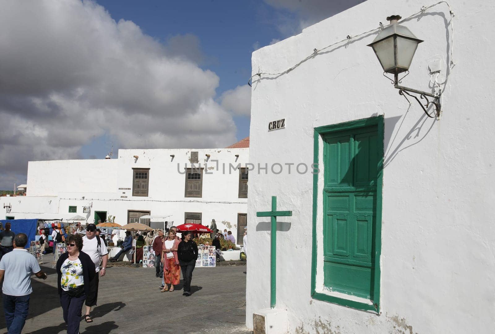 the old town of Teguise on the Island of Lanzarote on the Canary Islands of Spain in the Atlantic Ocean. on the Island of Lanzarote on the Canary Islands of Spain in the Atlantic Ocean..