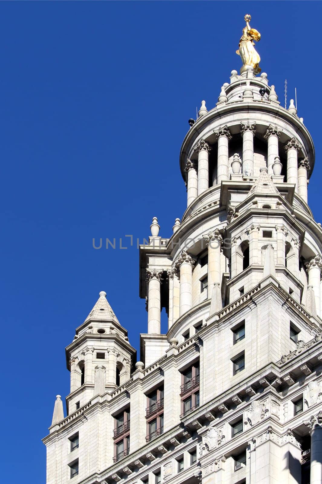 The NYC Municipal City Hall Building, center of city operations of New York City, United States of America