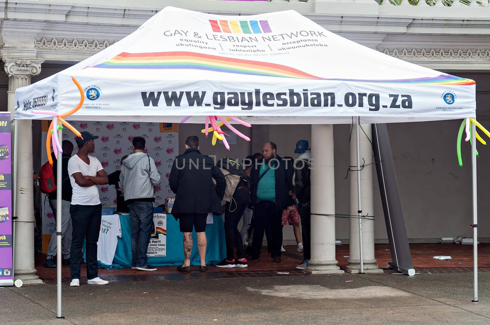 DURBAN, SOUTH AFRICA - JULY 23, 2016: Gay Pride celebration and parade at North Beach