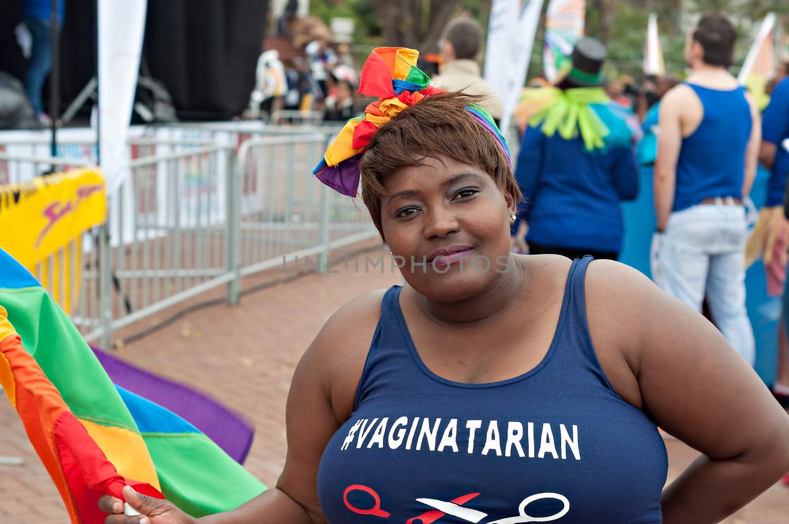 DURBAN, SOUTH AFRICA - JULY 23, 2016: Gay Pride celebration and parade at North Beach