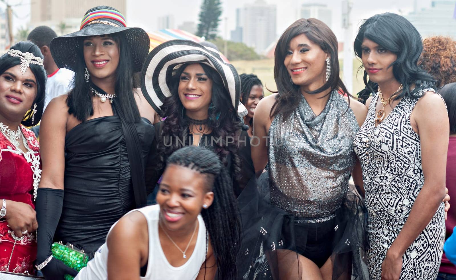 DURBAN, SOUTH AFRICA - JULY 23, 2016: Gay Pride celebration and parade at North Beach
