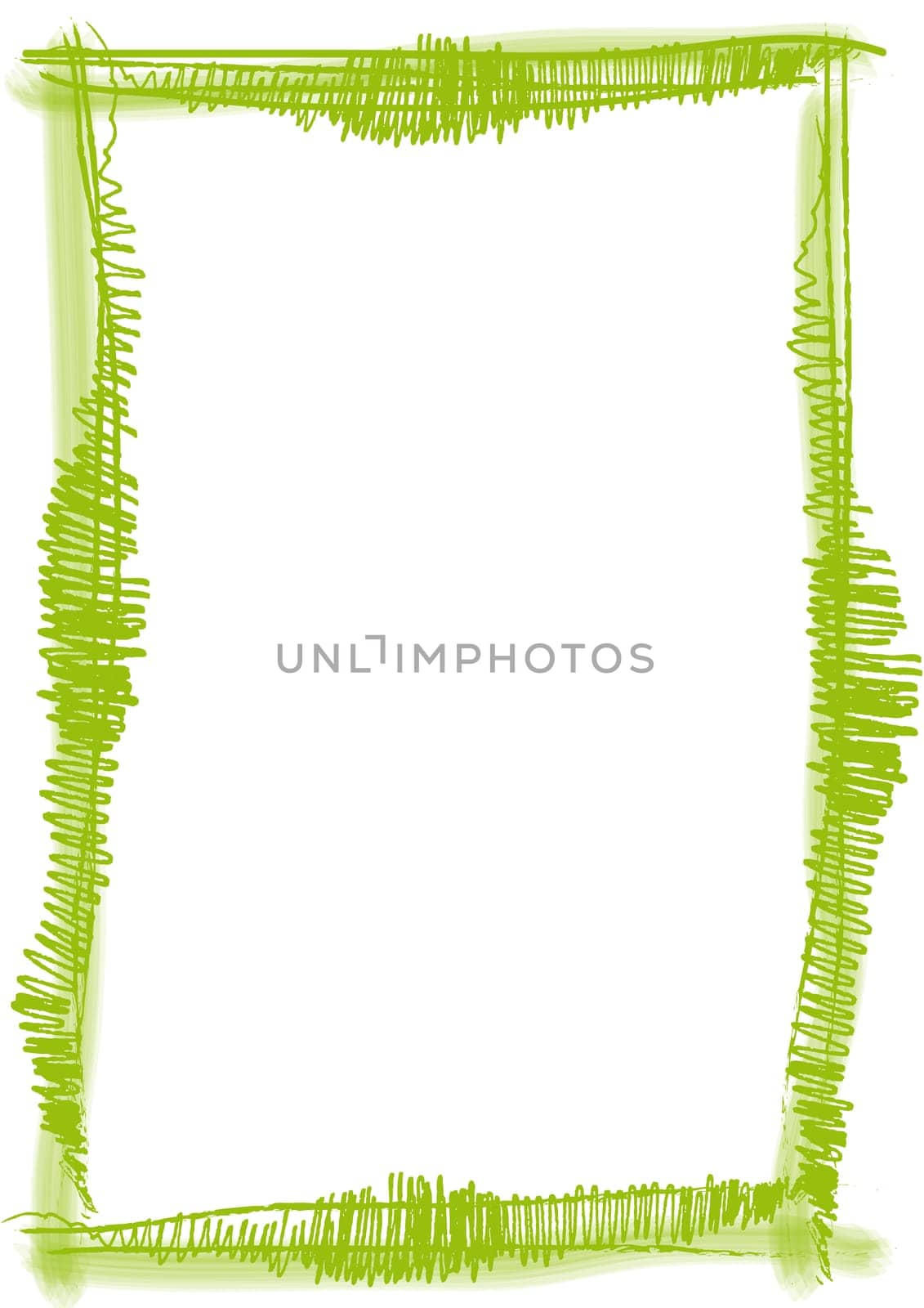 Frame brush stroke green