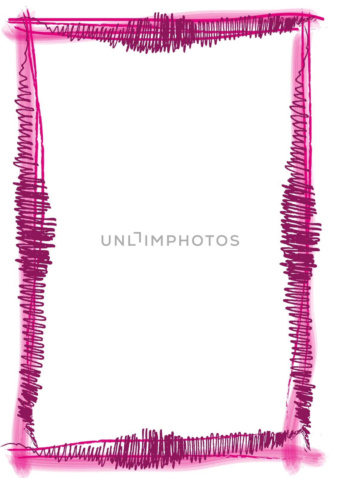 Frame brush stroke. red purple