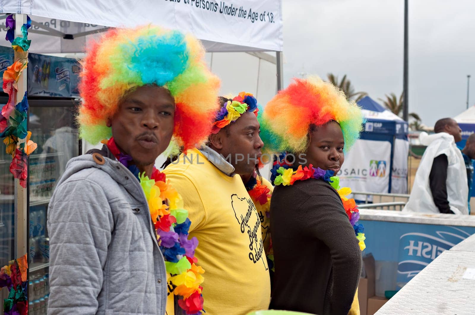 DURBAN, SOUTH AFRICA - JULY 23, 2016: Gay Pride celebration and parade at North Beach
