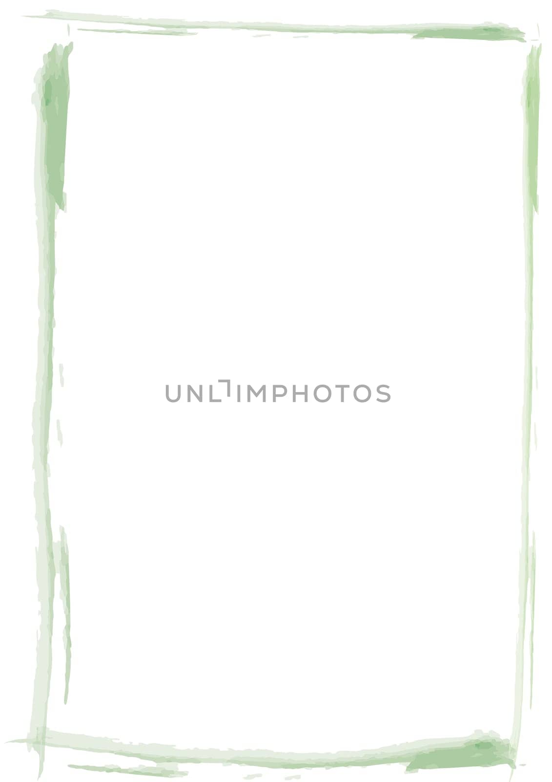 Frame brush stroke green
