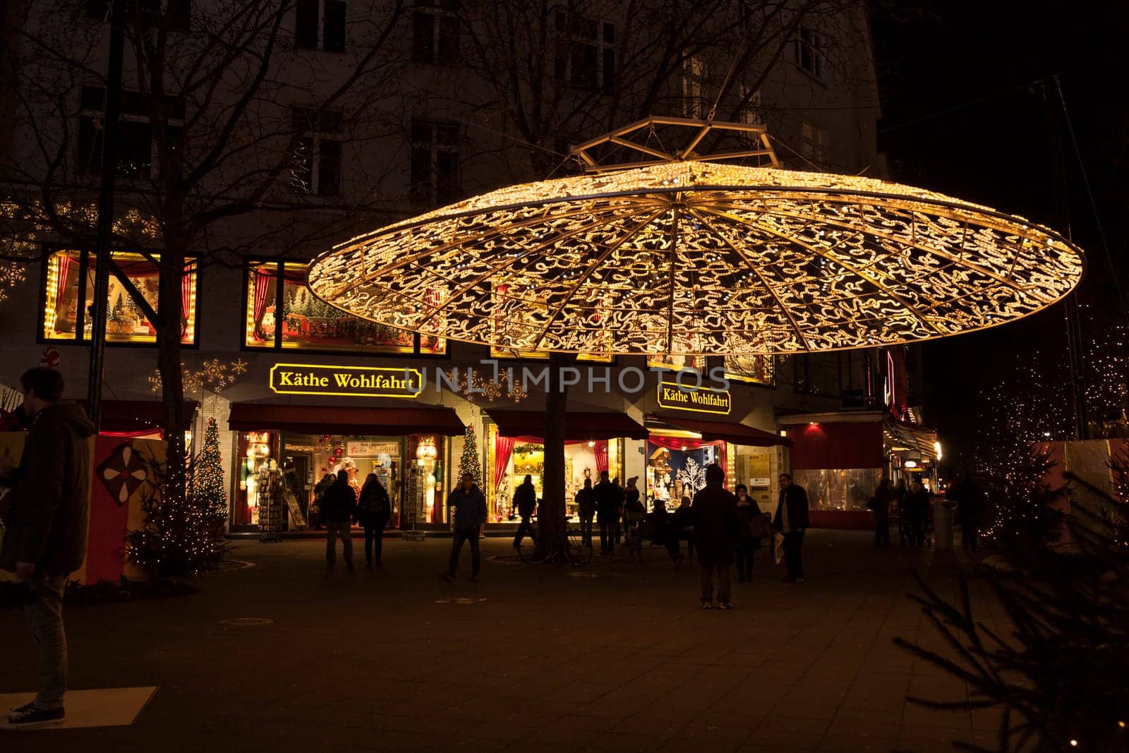 Kaethe Wohlfahrt store and christmas decoration at Kurfuerstendamm in Berlin