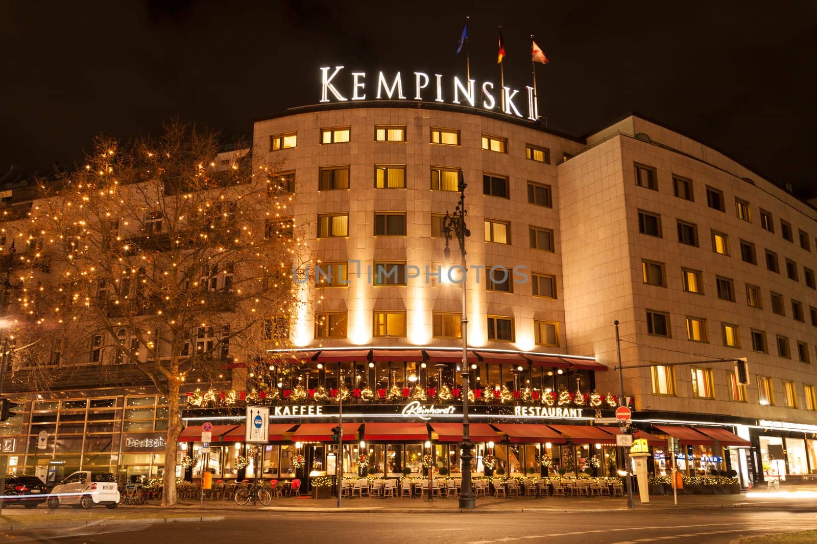 Hotel Kempinski at Christmas time in Berlin Kurfuerstendamm