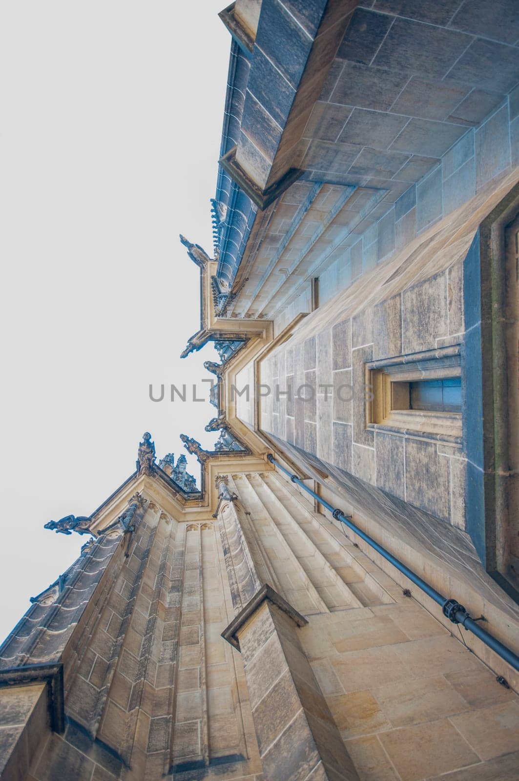view of the st.vitus cathedral in prague,czech republic.