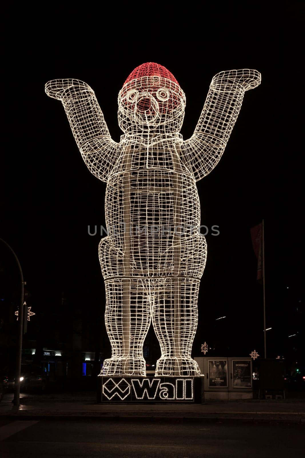 Berlin bear christmas lighting at Kurfuerstendamm